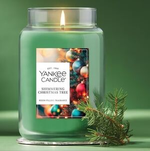 Yankee Candle Green Shimmering Christmas Tree